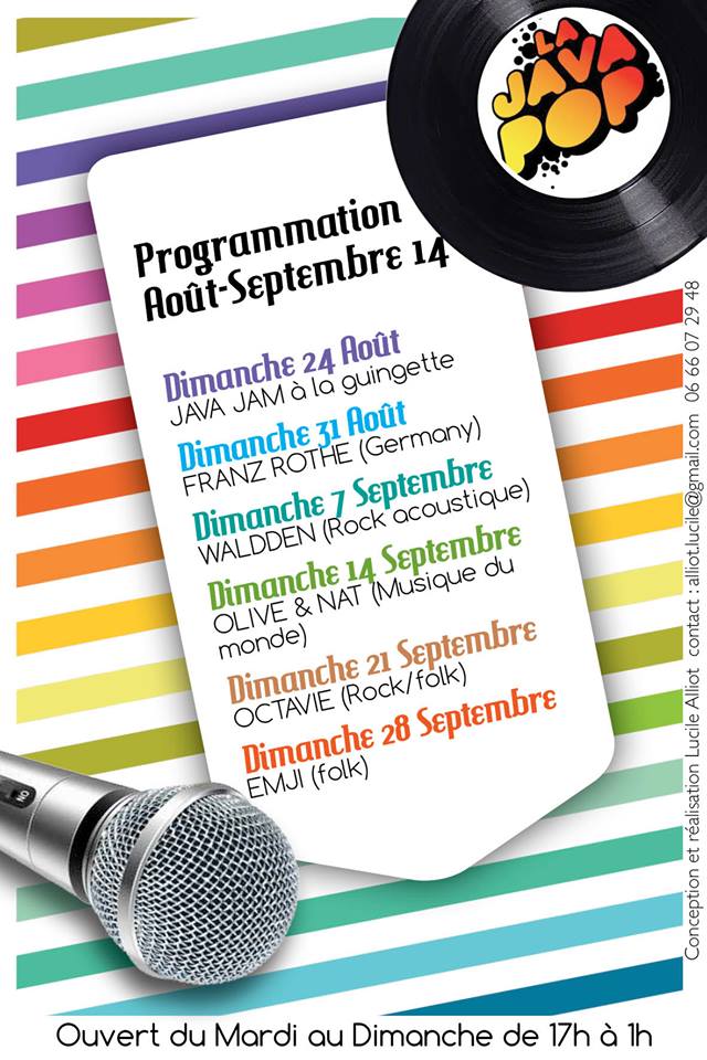 programme aout / sept 2014